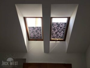 Plisé žaluzie na střešním okně