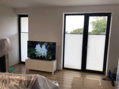 Bílá plisé žaluzie