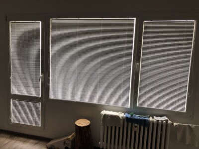 Horizontální žaluzie obývací pokoj