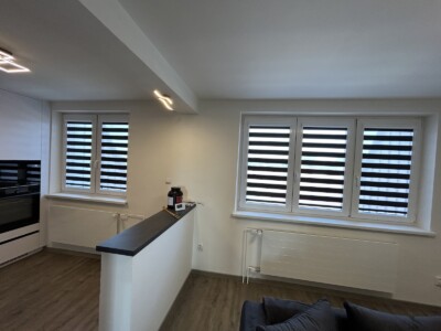 Rolety den a noc černé sestava