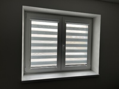 Rolety den a noc stříbrné