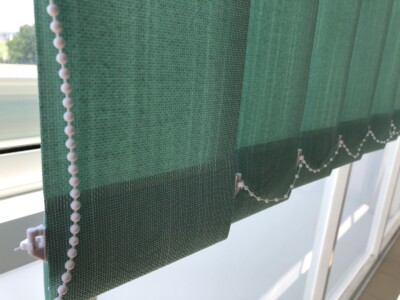 Vertikální žaluzie zelená detail