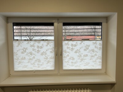 Vzorovaná plisé žaluzie