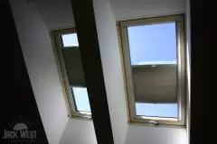 Plisé pro střešní okna detail