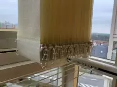Zastínění lodžie světlé detail